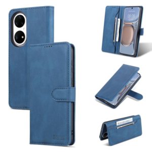 For Huawei P50 Pro AZNS Dream II Skin Feel Horizontal Flip Leather Case(Blue) (AZNS) (OEM)