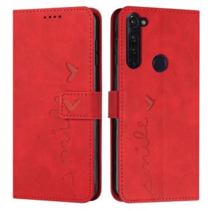 For Motorola Moto G Stylus 2022 4G Skin Feel Heart Pattern Leather Phone Case(Red) (OEM)