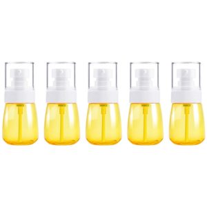 5 PCS Travel Plastic Bottles Leak Proof Portable Travel Accessories Small Bottles Containers, 30ml(Yellow) (OEM)