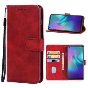 Leather Phone Case For TECNO Camon 12 Air(Red) (OEM)