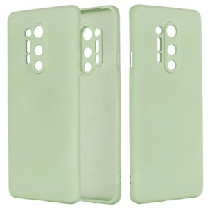 For OnePlus 8 Pro Pure Color Liquid Silicone Shockproof Full Coverage Case(Green) (OEM)