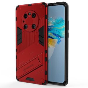 For Huawei Mate 40 Pro Punk Armor 2 in 1 PC + TPU Shockproof Case with Invisible Holder(Red) (OEM)