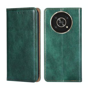 For Honor X30 Gloss Oil Solid Color Magnetic Flip Leather Phone Case(Green) (OEM)