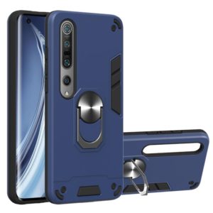 For Xiaomi Mi 10 5G / Mi 10 Pro 5G 2 in 1 Armour Series PC + TPU Protective Case with Ring Holder(Royal Blue) (OEM)