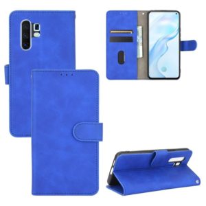 For Vivo X30 Pro Solid Color Skin Feel Magnetic Buckle Horizontal Flip Calf Texture PU Leather Case with Holder & Card Slots & Wallet(Blue) (OEM)