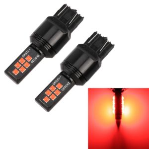 2 PCS 7443 DC9-16V / 3.5W Car Auto Brake Lights 12LEDs SMD-ZH3030 Lamps, with Constant Current(Red Light) (OEM)