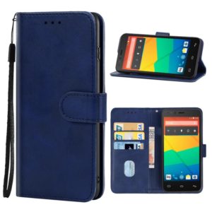 Leather Phone Case For BQ Aquaris E5(Blue) (OEM)