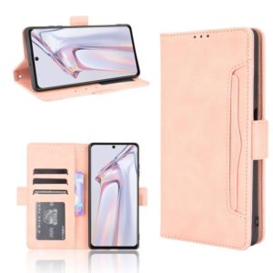 For Blackview A100 Skin Feel Calf Pattern Horizontal Flip Leather Case with Holder & Card Slots & Photo Frame(Pink) (OEM)