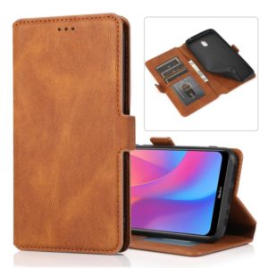 For Xiaomi Redmi 8A Retro Magnetic Closing Clasp Horizontal Flip Leather Case with Holder & Card Slots & Photo Frame & Wallet(Brown) (OEM)