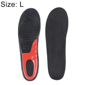 1 Pair Military Training Shock Resistance Sports Insoles Soft and Comfortable Stretch Thick Insoles, Size: L(43-46 Yards)(Black) (OEM)