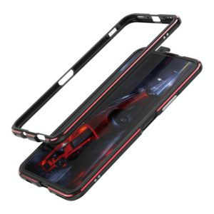 For Huawei Honor X10 Aluminum Alloy Shockproof Protective Bumper Frame(Black Red) (OEM)