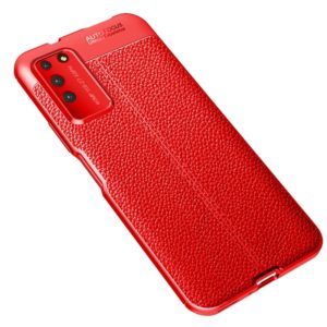 For Huawei Honor X10 Litchi Texture TPU Shockproof Case(Red) (OEM)
