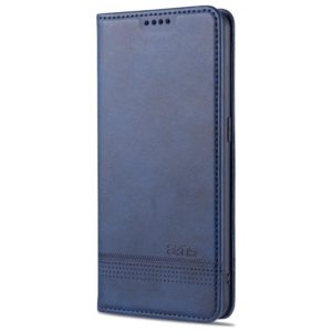 For Oppo Reno5 5G AZNS Magnetic Calf Texture Horizontal Flip Leather Case with Card Slots & Holder & Wallet(Dark Blue) (AZNS) (OEM)