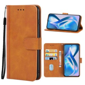 Leather Phone Case For OnePlus Ace(Brown) (OEM)