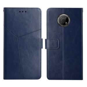 For Nokia G300 Y Stitching Horizontal Flip Leather Phone Case(Blue) (OEM)