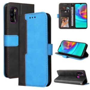 For Infinix Hot 9 Play Business Stitching-Color Horizontal Flip PU Leather Case with Holder & Card Slots & Photo Frame(Blue) (OEM)