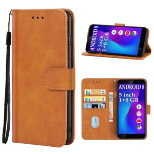 Leather Phone Case For Leangoo Z10(Brown) (OEM)