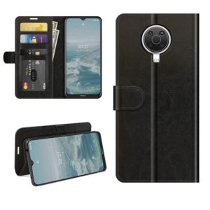 For Nokia G10/G20 R64 Texture Single Horizontal Flip Protective Case with Holder & Card Slots & Wallet& Photo Frame(Black) (OEM)