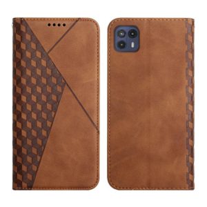 For Motorola Moto G50 5G Skin Feel Magnetic Leather Phone Case(Brown) (OEM)