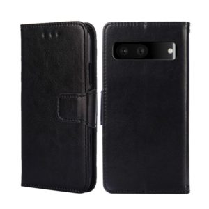 For Google Pixel 7 5G Crystal Texture Leather Phone Case(Black) (OEM)