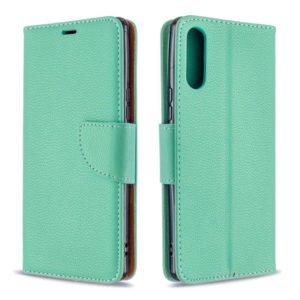 For Sony Xperia L4 Litchi Texture Pure Color Horizontal Flip PU Leather Case with Holder & Card Slots & Wallet & Lanyard(Green) (OEM)