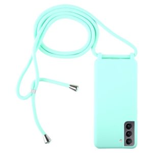 For Samsung Galaxy S21+ 5G Candy Colors TPU Protective Case with Lanyard(Mint Green) (OEM)