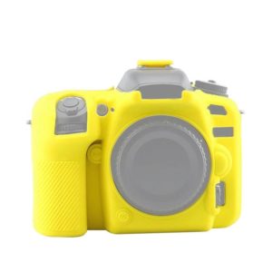 Soft Silicone Protective Case for Nikon D7500(Yellow) (OEM)