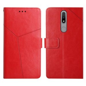 For Nokia 2.4 Y Stitching Horizontal Flip Leather Phone Case(Red) (OEM)