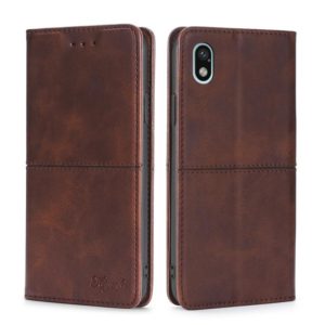 For Sony Xperia ACE III Cow Texture Magnetic Horizontal Flip Leather Phone Case(Dark Brown) (OEM)