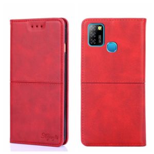 For Infinix Hot 10 Lite/Smart 5 X657 Cow Texture Magnetic Horizontal Flip Leather Phone Case(Red) (OEM)