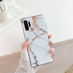 TPU Smooth Marbled IMD Mobile Phone Case for Galaxy Note 10+(White F23) (OEM)