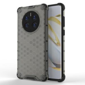For Huawei Mate 50 Pro Shockproof Honeycomb PC + TPU Phone Case(Black) (OEM)
