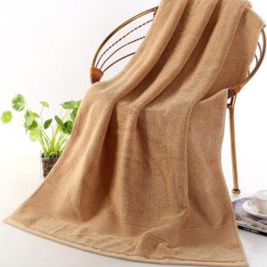 Add Thick Add Large Pure Cotton Bath Towel, Size: 70*140cm (Coffee) (OEM)
