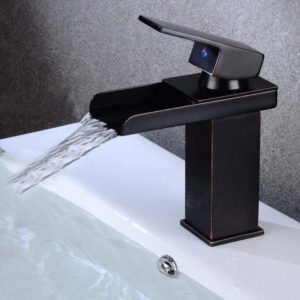 Bathroom Wide Mouth Faucet Square Sink Single Hole Basin Faucet, Specification: HT-Z6010 Short Type (OEM)
