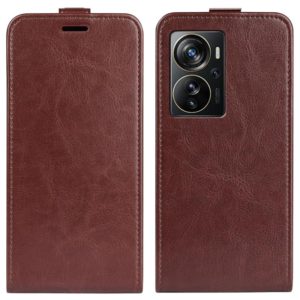 For ZTE Axon 40 Pro R64 Texture Vertical Flip Leather Phone Case(Brown) (OEM)