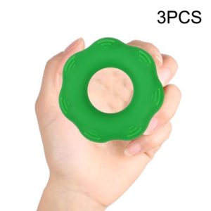 Hand Exercise Massage Bump Gear Type Silicone Grip Ring, Style: 50LB (Dark Green) (OEM)