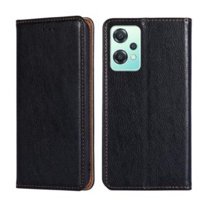 For OnePlus Nord CE 2 Lite 5G Gloss Oil Solid Color Magnetic Leather Phone Case(Black) (OEM)