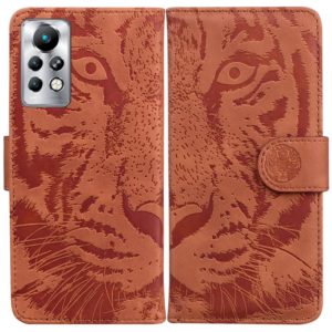 For Infinix Note 11 Pro / Note 11s Tiger Embossing Pattern Horizontal Flip Leather Phone Case(Brown) (OEM)