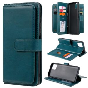 For Huawei Enjoy 20 5G Multifunctional Magnetic Copper Buckle Horizontal Flip Solid Color Leather Case with 10 Card Slots & Wallet & Holder & Photo Frame(Dark Green) (OEM)