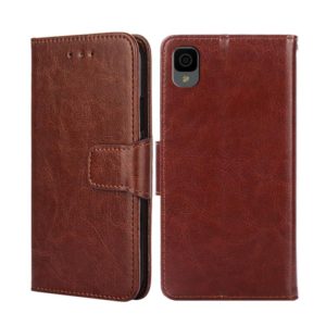 For TCL 30Z/T602DL Crystal Texture Leather Phone Case(Brown) (OEM)