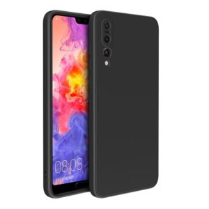 For Huawei P20 Pro Magic Cube Liquid Silicone Shockproof Full Coverage Protective Case(Black) (OEM)