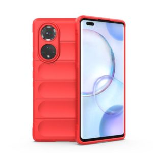For Huawei Nova 9 Pro/Honor 50 Pro Magic Shield TPU + Flannel Phone Case(Red) (OEM)