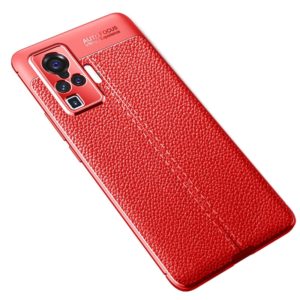 For VIVO X50 Pro Litchi Texture TPU Shockproof Case(Red) (OEM)