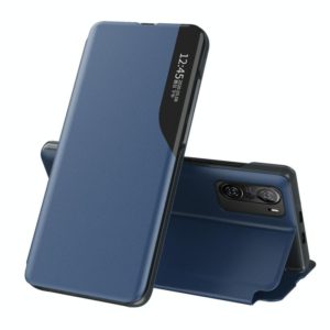 For Xiaomi Redmi K40 / K40 Pro Attraction Flip Holder Leather Phone Case(Blue) (OEM)