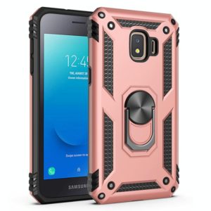 For Samsung Galaxy J2 Core Shockproof TPU + PC Protective Case with 360 Degree Rotating Holder(Rose Gold) (OEM)