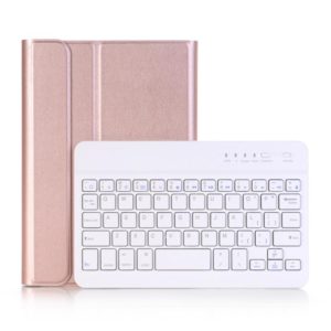 A290 For Galaxy Tab A 8.0 T290 / T295 (2019) Detachable Bluetooth Keyboard Leather Tablet Case with Stand Function(Rose Gold) (OEM)
