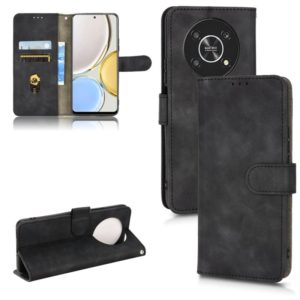 For Honor X9 5G/X30/Magic4 Lite Skin Feel Magnetic Flip Leather Phone Case(Black) (OEM)