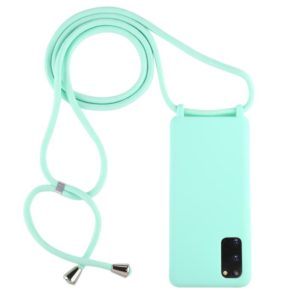 For Galaxy S20 Candy Color TPU Protective Case with Lanyard(Mint Green) (OEM)