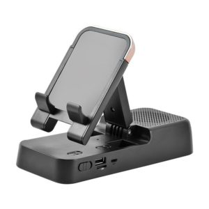 Multifunctional Desktop Stand For Mobile Phone And Tablet With Bluetooth Speaker(Black) (OEM)