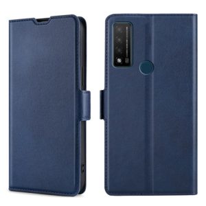For TCL Bremen 5G / 20AX 5G / 20R 5G Ultra-thin Voltage Side Buckle PU + TPU Leather Phone Case(Blue) (OEM)